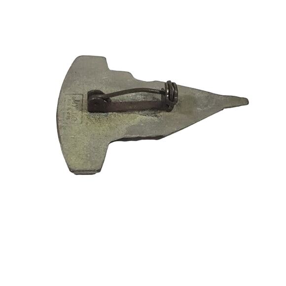 Vintage KANSAS JAYCEES TIN MAN PIN Jay CoPewter Lapel Pin Hat Tie Wizard of Oz - Picture 5 of 5